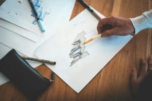 Photo drawing for relaxation benefits