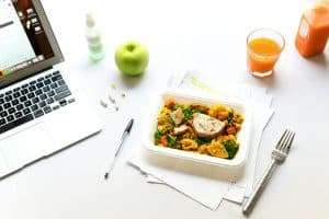 Photo calm lunch routine